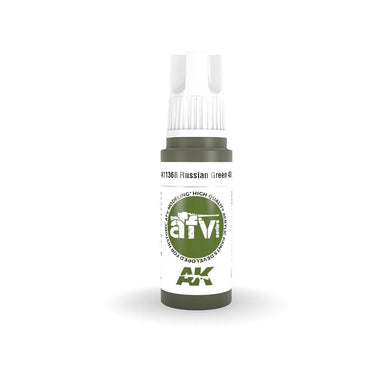 AK Interactive AK11368 Russian Green 4BO Acrylic Paint 17ml 3rd Generation